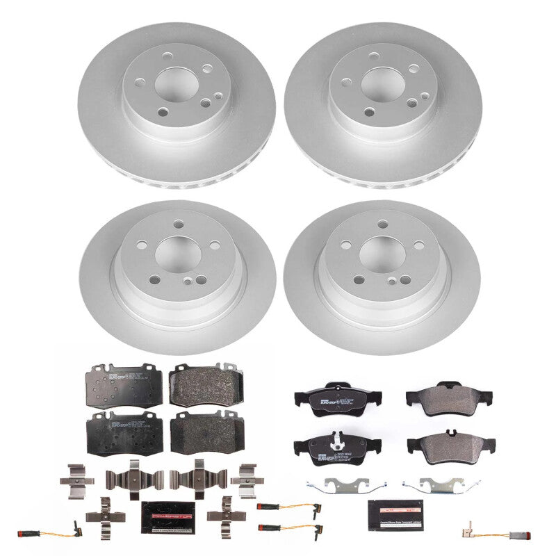 PSB Euro-Stop Kit - Power Stop 04-06 Mercedes-Benz E500 Front and Rear Eurostop Brake Kit