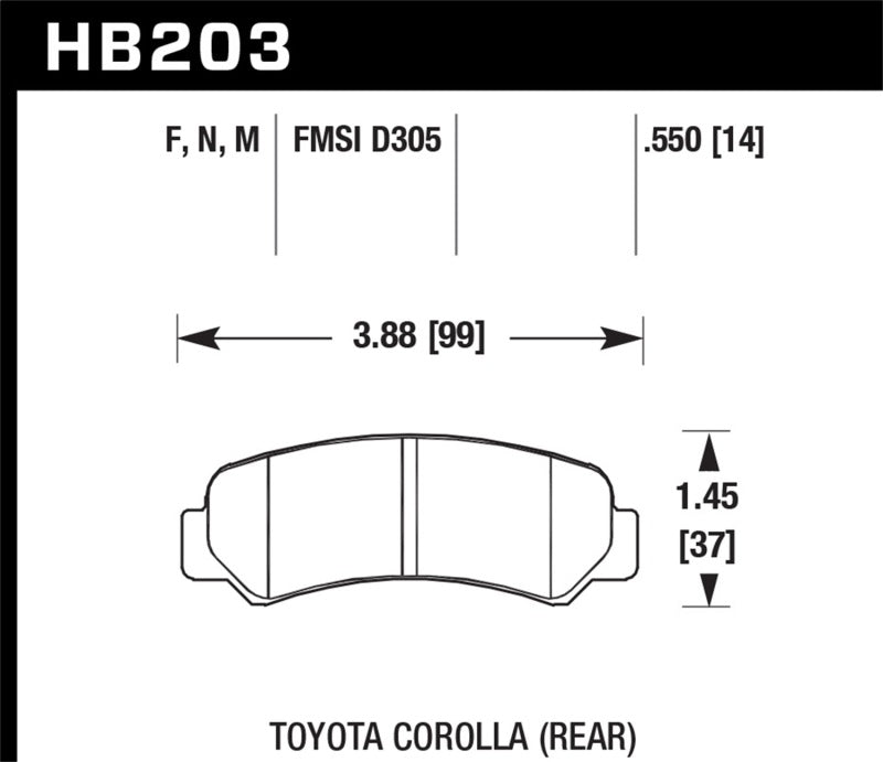 HAWK HPS Brake Pad Sets - Hawk HPS Pads Unknown Application