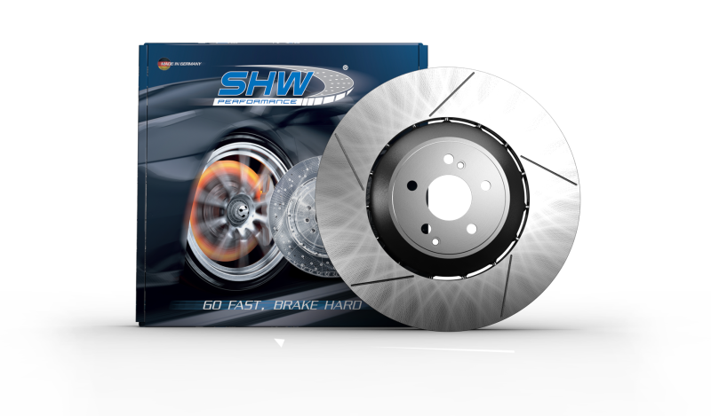 SHW Drilled-Slotted LW Rotors - SHW 18-21 Subaru WRX STI 2.5L Front Drilled-Slotted Lightweight Brake Rotor (26300VA000)