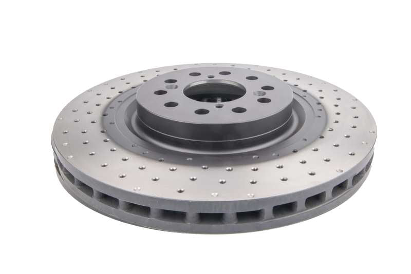 DBA 4000 Series Drilled Rotors - DBA 17-20 Honda Civic Type R Hatch Front 4000 Series Cross Drilled Rotor