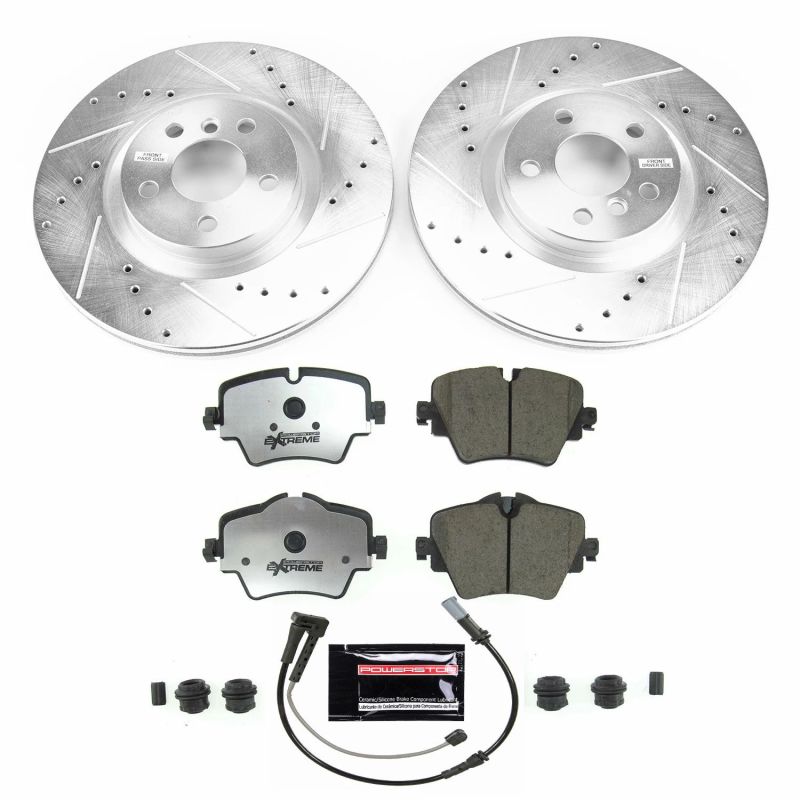 PSB Z26 Street Warrior Kit - Power Stop 16-19 BMW X1 Front Z26 Street Warrior Brake Kit