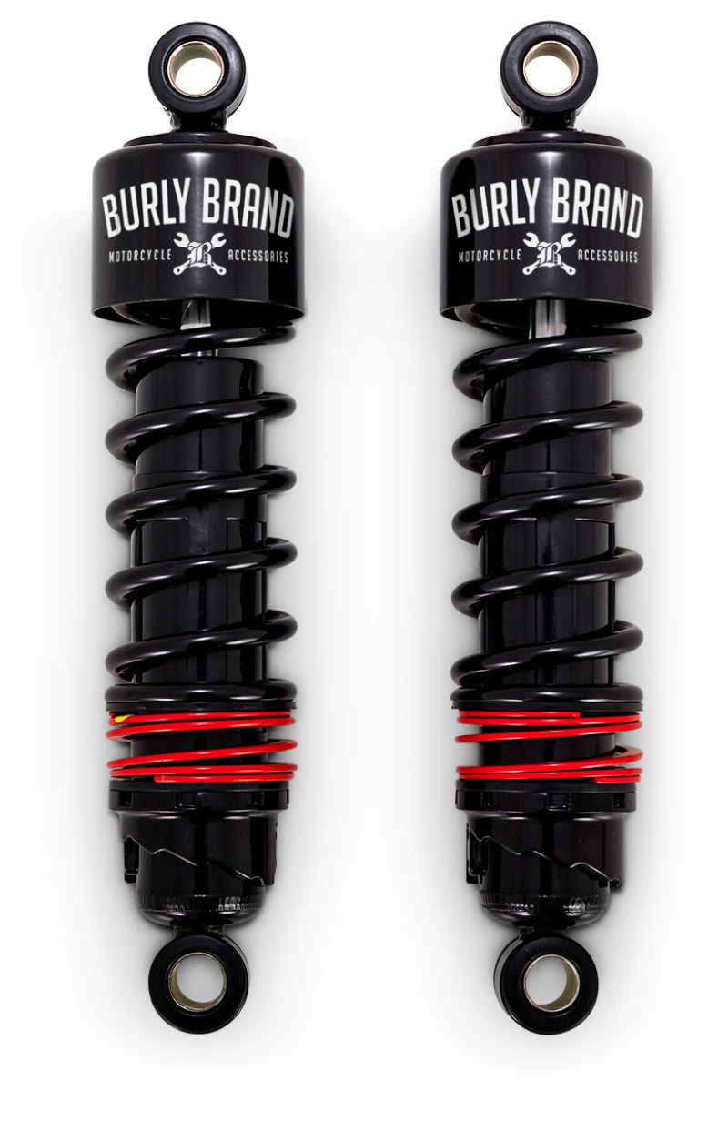 BUR Shocks - Burly Brand FLH Slammer Shocks - Black