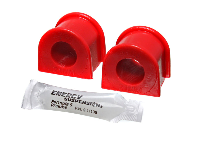 ES Sway Bar Bushings - Red - Energy Suspension Subaru Forester/Legacy/Outback/WRX Red 21mm Front Sway Bar Bushing Set