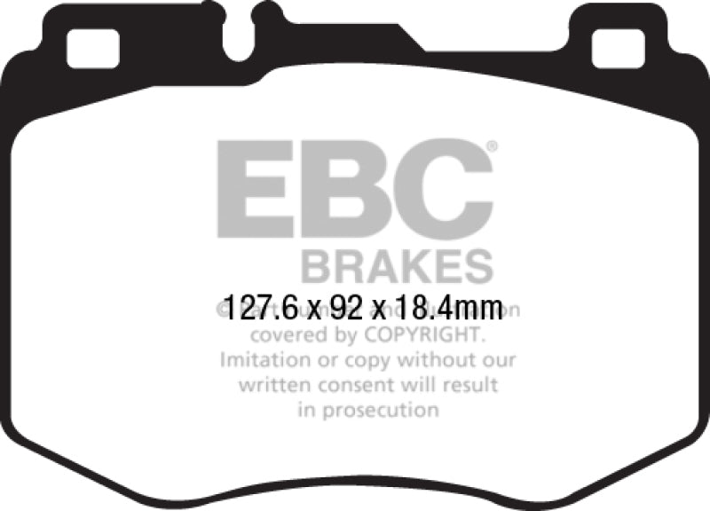 EBC Ultimax2 Brake Pad Sets - EBC 2016+ Mercedes-Benz GLC300 2.0L Turbo Ultimax2 Front Brake Pads