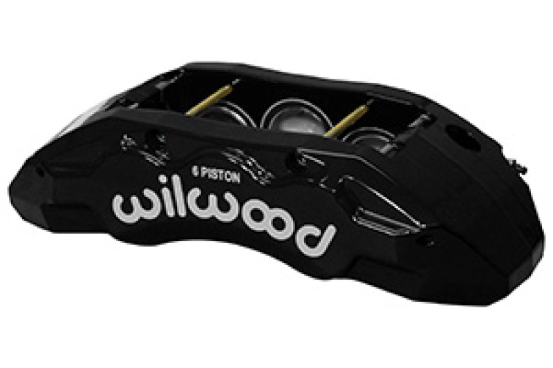 WIL TX6R Caliper - Wilwood Caliper-TX6R- R/H - Black 1.62/1.38/1.38in Pistons 1.38in Disc