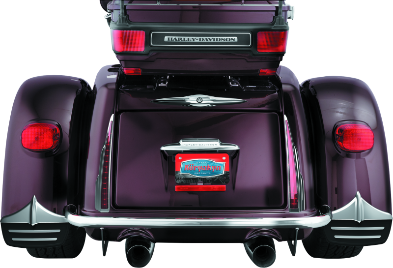 KUR Mud Flaps - Kuryakyn Rear Mud Flaps For Trikes Chrome