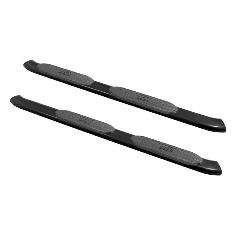 WES Nerf Bars - PRO TRAXX 5 - Westin 18-20 Jeep Wrangler JL Unlimited 4DR PRO TRAXX 5 Oval Nerf Step Bars - Textured Black
