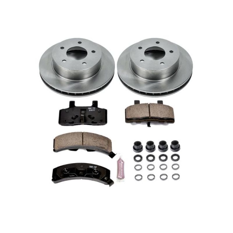 PSB Autospecialty Kit - Power Stop 90-02 Chevrolet Astro Front Autospecialty Brake Kit