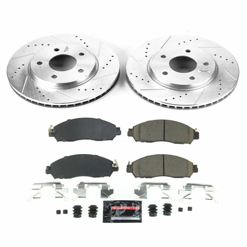 PSB Z23 Evolution Kit - Power Stop 18-19 Nissan Leaf Front Z23 Evolution Sport Brake Kit