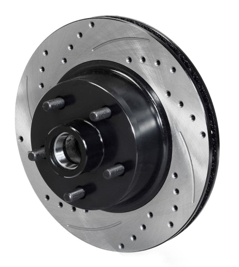 WIL Rotors - Wilwood Rotor Front SRP Drilled & Slotted Black - 65-69 Ford Mustang 5x4.5BC