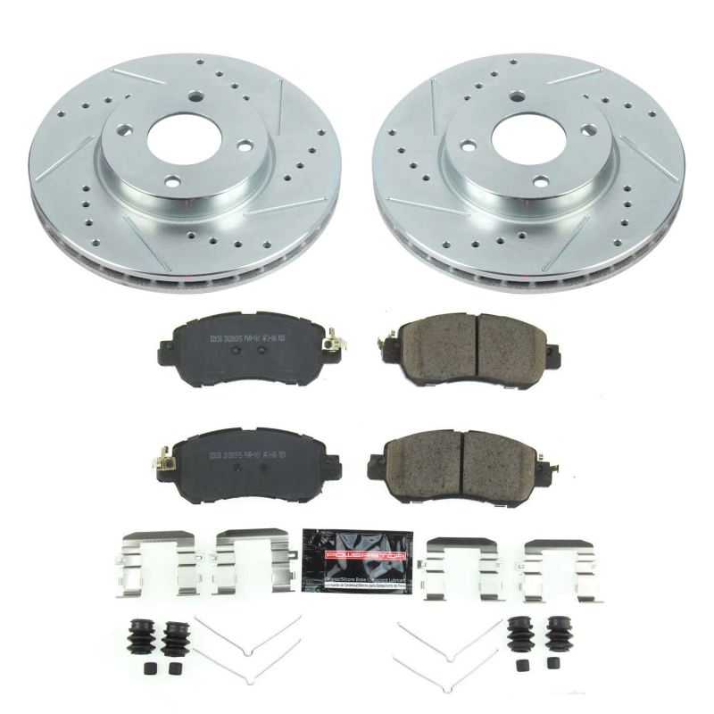 PSB Z23 Evolution Kit - Power Stop 18-19 Nissan Kicks Front Z23 Evolution Sport Brake Kit