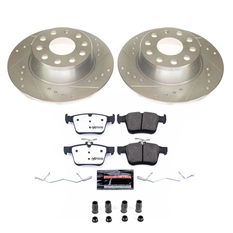 PSB Z26 Street Warrior Kit - Power Stop 2019 Volkswagen Jetta Rear Z26 Street Warrior Brake Kit