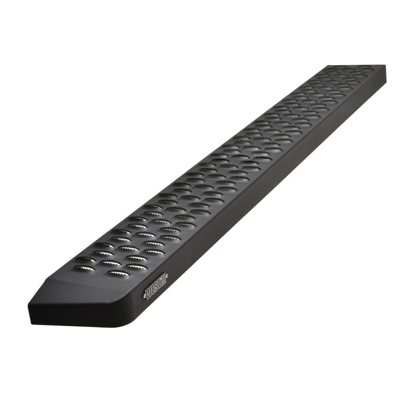 WES Running Boards - Grate - Westin Ford Transit Van 150/250/350 (Single 54in Pass Door) Grate Steps Running Boards - Tex. Blk
