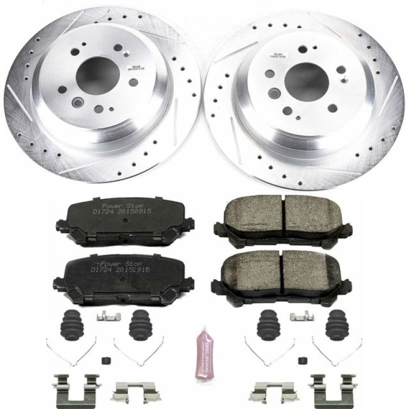 PSB Z23 Evolution Kit - Power Stop 16-19 Honda Pilot Rear Z23 Evolution Sport Brake Kit
