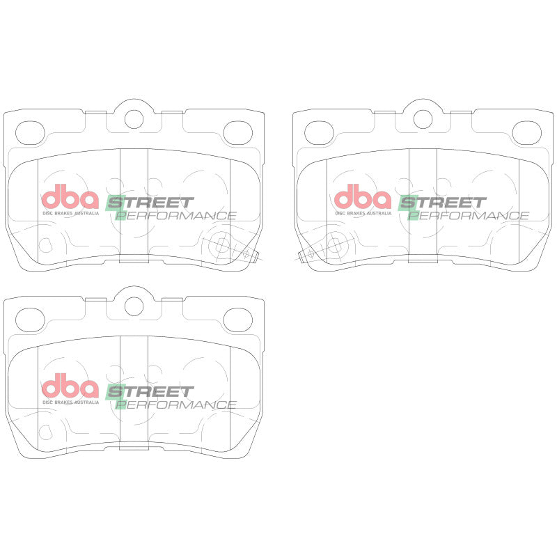 DBA SP Performance Brake Pads - DBA 2006 Lexus GS300 Rear SP Performance Brake Pads