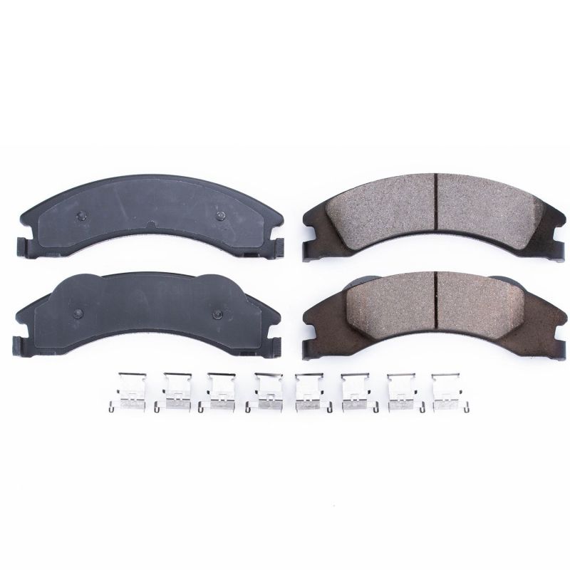 PSB Z17 Evolution Brake Pads - Power Stop 08-14 Ford E-150 Rear Z17 Evolution Ceramic Brake Pads w/Hardware