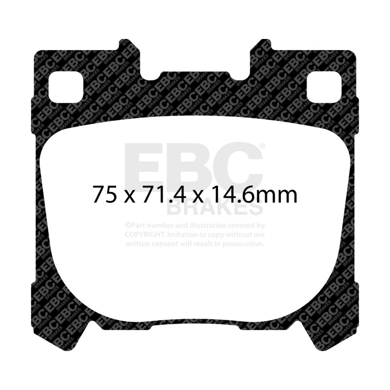 EBC Bluestuff Brake Pad Sets - EBC 2022+ Toyota GR Yaris Bluestuff Rear Brake Pads