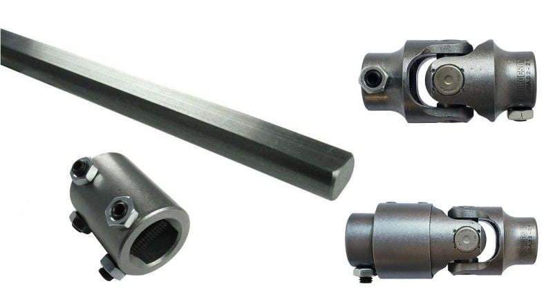 RID Steering Linkage Kits - Ridetech 78-81 GM F-Body Front Steering Column U-Joint Kit - 1in DD to 3/4in-36 Spline