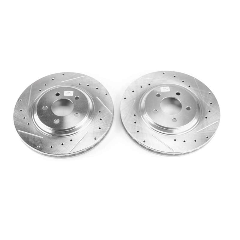 PSB Evolution Drill/Slot Rotor - Power Stop 94-01 Ford Mustang Front Evolution Drilled & Slotted Rotors - Pair