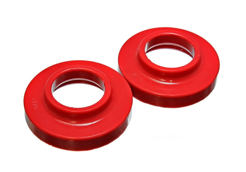 ES Spring Isolators - Red - Energy Suspension Front. Spring Pad Set Jeep Tj - Red