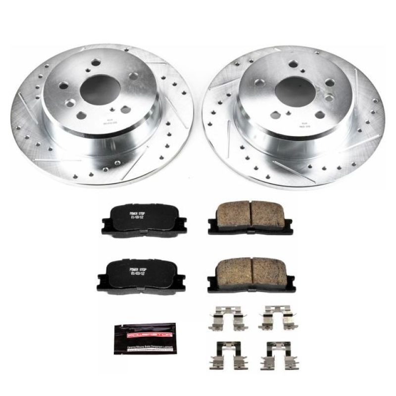 PSB Z23 Evolution Kit - Power Stop 01-03 Toyota Highlander Rear Z23 Evolution Sport Brake Kit