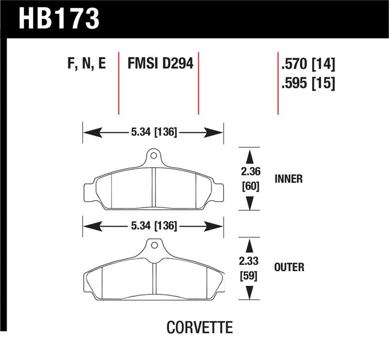 HAWK HP+ Brake Pad Sets - Hawk HP+ Street Brake Pads