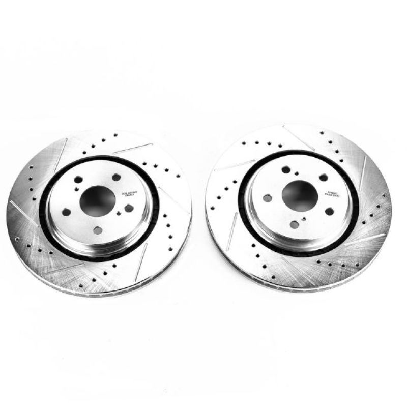 PSB Evolution Drill/Slot Rotor - Power Stop 16-19 Lexus RX350 Front Evolution Drilled & Slotted Rotors - Pair
