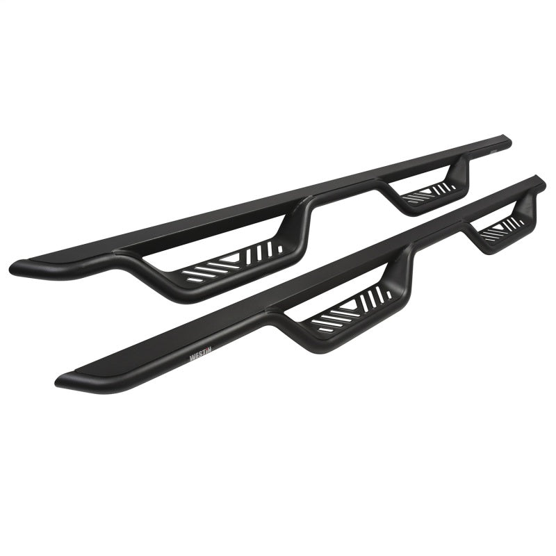 WES Nerf Bars - Outlaw - Westin 07-21 Toyota Tundra CrewMax Outlaw Drop Nerf Step Bars - Textured Black