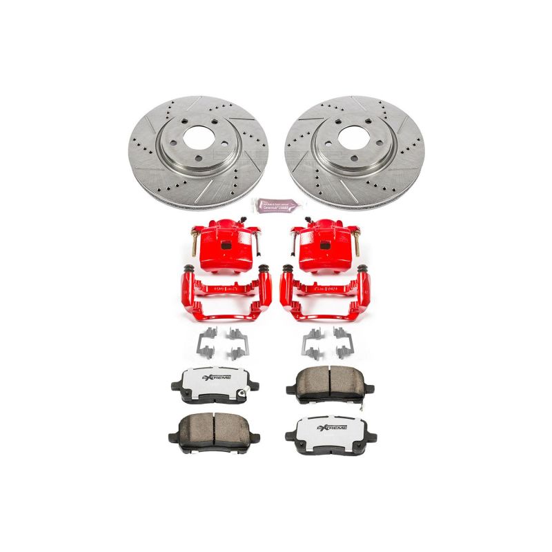 PSB Z26 Street Kit w/Cals - Power Stop 05-06 Chevrolet Cobalt Front Z26 Street Warrior Brake Kit w/Calipers