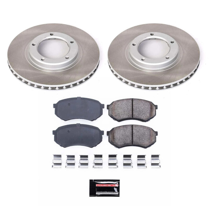 PSB Semi-Coated Rotor Kits - Power Stop 95-04 Toyota Tacoma Front Semi-Coated Rotor Kit