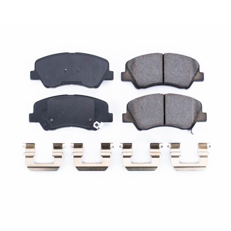 PSB Z17 Evolution Brake Pads - Power Stop 12-19 Hyundai Accent Front Z17 Evolution Ceramic Brake Pads w/Hardware