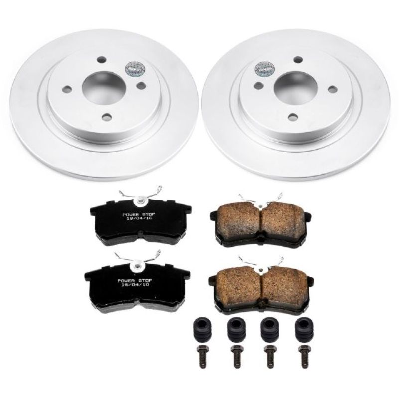 PSB Z17 Evolution Coated Kit - Power Stop 02-04 Ford Focus Rear Z17 Evolution Geomet Coated Brake Kit