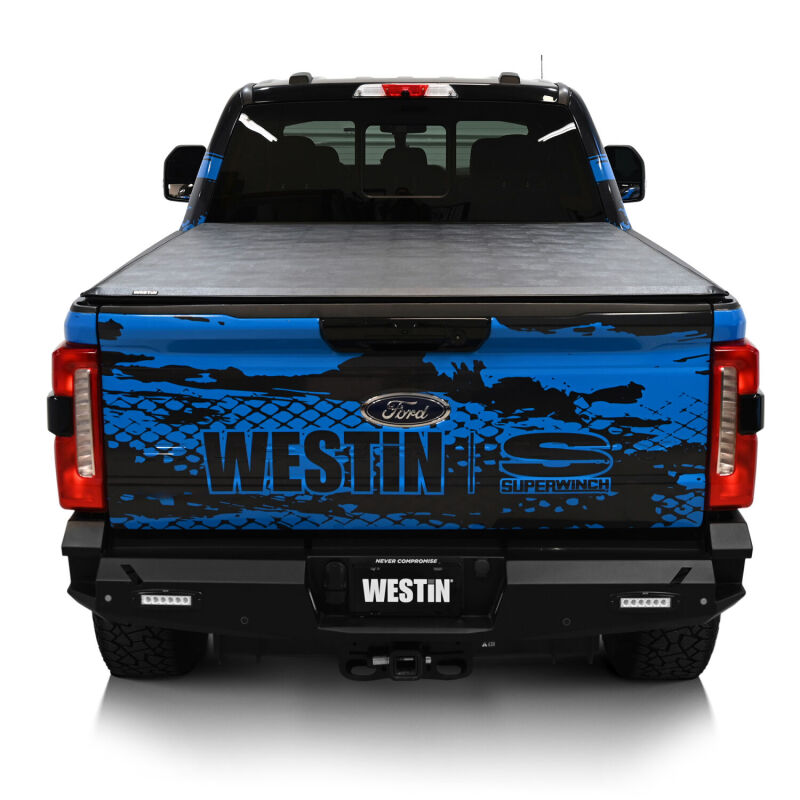 WES Soft Roll Tonneau Covers - Westin 17-24 Ford F-250/350 Super Duty 6.75ft. Bed Soft Roll Tonneau Cover - Black