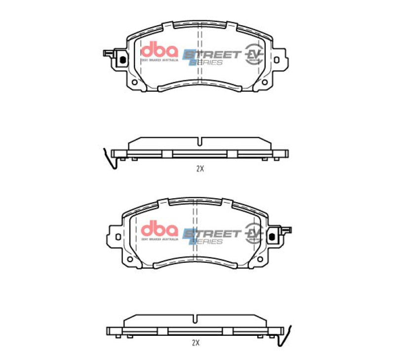 DBA Street Series Brake Pads - DBA 19-22 Subaru Forester (w/Sport Brakes) Front SSEV Street Series Brake Pads