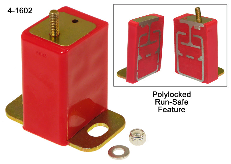PRO Transmission Mounts - Red - Prothane 66-72 Chrysler Early Model Trans Mount Bushings - Red