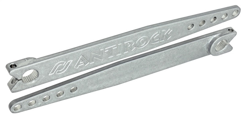 ROK Antirock Sway Bars - RockJock TJ/LJ Antirock Aluminum Sway Bar Arms 18in Long Machined Front Pair