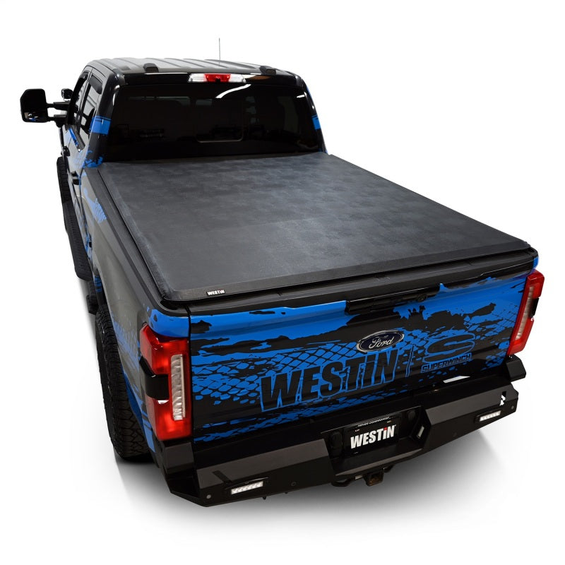 WES Soft Roll Tonneau Covers - Westin 17-24 Ford F-250/350 Super Duty 6.75ft. Bed Soft Roll Tonneau Cover - Black