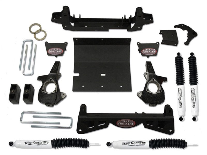 TUF Lift Kits - Tuff Country 01-06 Chevy Silverado 1500HD 4x4 4in Lift Kit (w/3pc Sub Frame No Shocks)