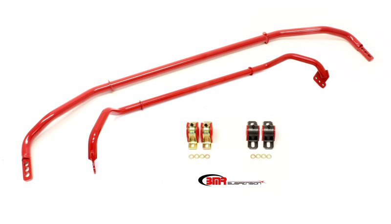 BMR Sway Bar Kits - BMR 2012 5th Gen Camaro Front & Rear Sway Bar Kit w/ Bushings - Red