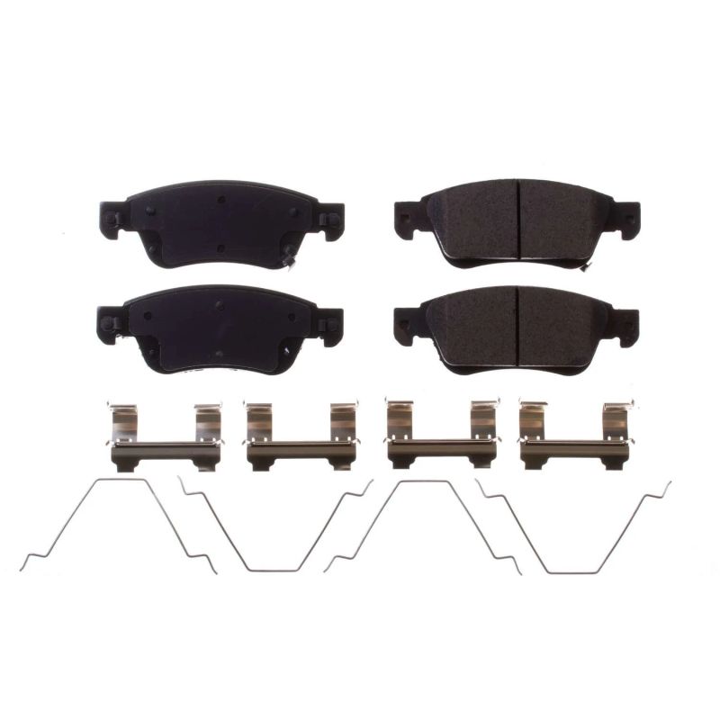 PSB Z17 Evolution Brake Pads - Power Stop 07-08 Infiniti G35 Front Z17 Evolution Ceramic Brake Pads w/Hardware