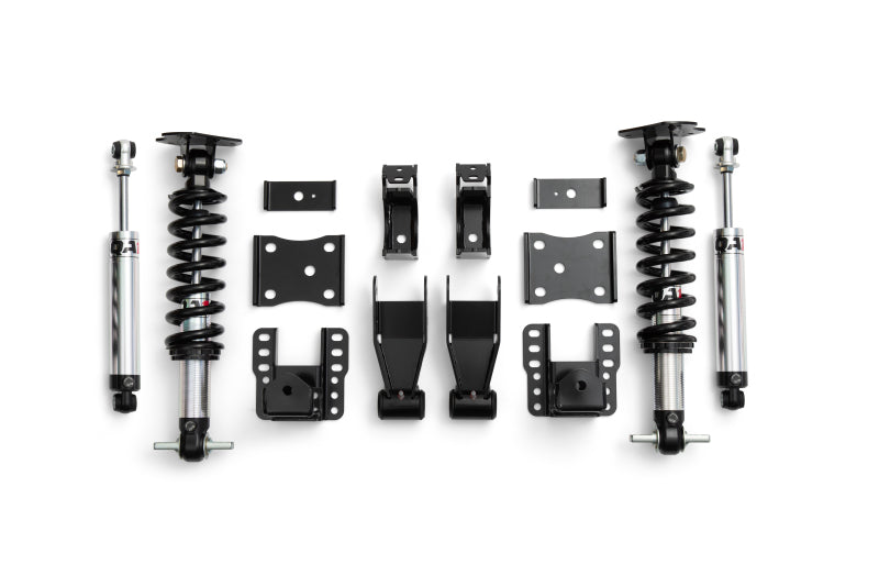 QAP Drop Kits - QA1 07-18 Chevrolet Silverado 1500 2WD 4-6in Lowering Kit - Single Adj.