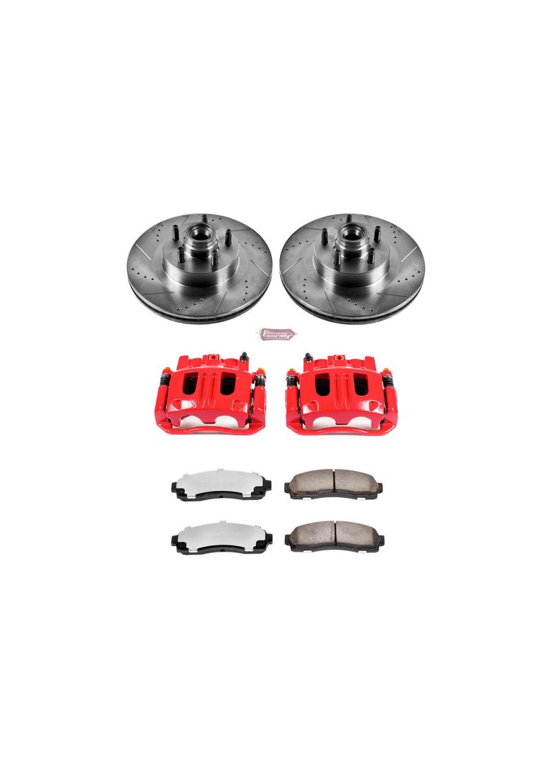 PSB Z36 Truck & Tow Kit - Power Stop 03-05 Ford Explorer Sport Trac Front Z36 Truck & Tow Kit w/Cals