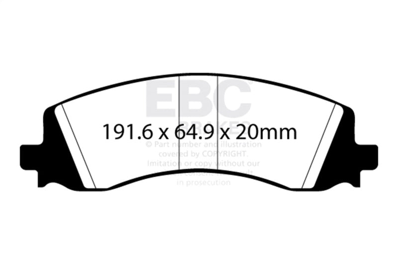 EBC Greenstuff Brake Pad Sets - EBC 2020+ Ram 2500 HD 6.4L Greenstuff Rear Brake Pads