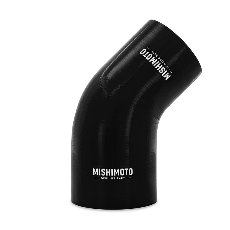 MM Couplers - 45 Deg - Mishimoto Silicone Reducer Coupler 45 Degree 3in to 3.75in - Black