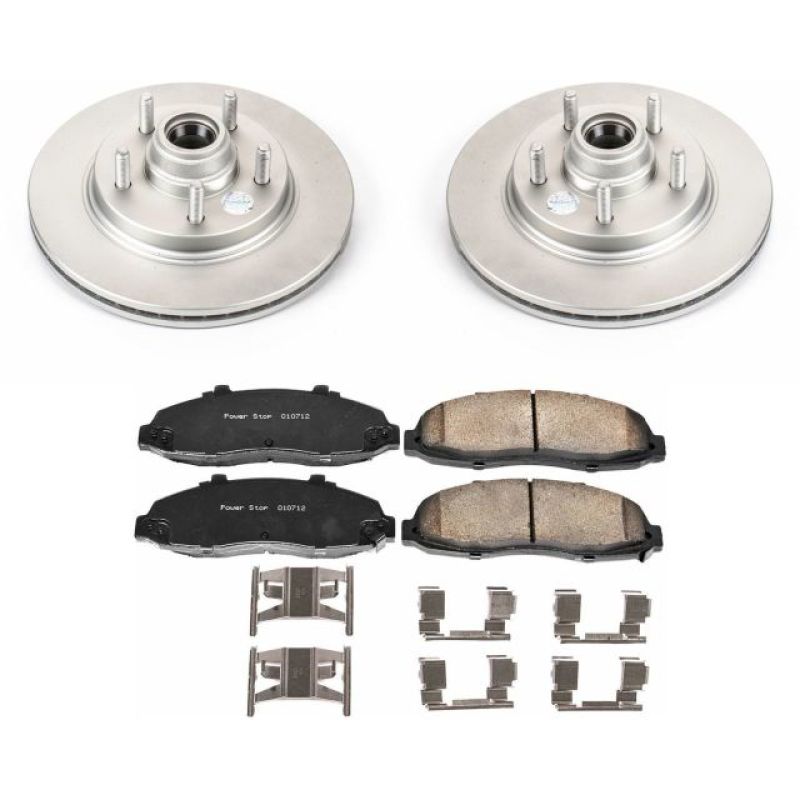 PSB Z17 Evolution Coated Kit - Power Stop 00-03 Ford F-150 Front Z17 Evolution Geomet Coated Brake Kit