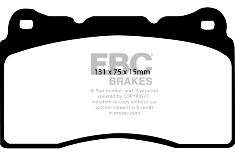 EBC Ultimax2 Brake Pad Sets - EBC 04-05 Cadillac CTS-V 5.7 Ultimax2 Front Brake Pads