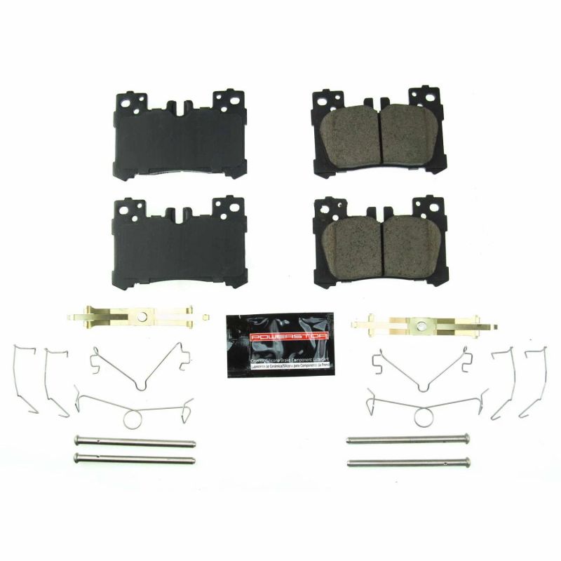 PSB Z23 Evolution Brake Pads - Power Stop 2018 Lexus LC500 Rear Z23 Evolution Sport Brake Pads w/Hardware
