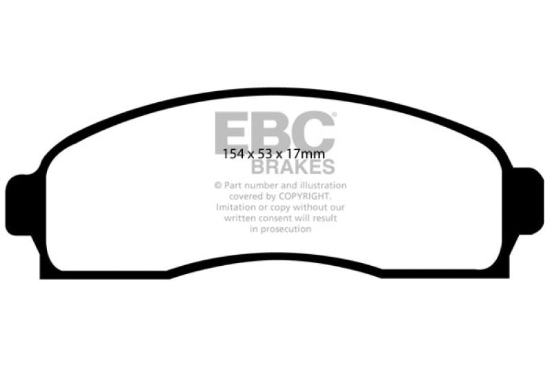 EBC Greenstuff Brake Pad Sets - EBC 03-06 Chevrolet Equinox 3.4 Greenstuff Front Brake Pads