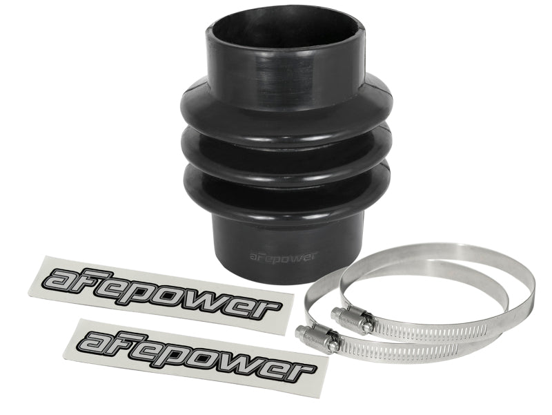 AFE Elbow Reducing Couplers - aFe Magnum FORCE Intake Coupling Kit (3 IN ID to 3-1/8 IN ID x 4-3/4 IN L) Straight Black