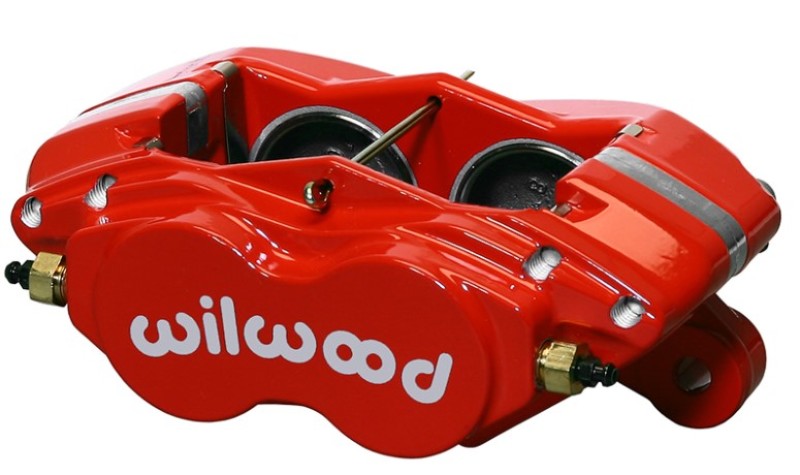 WIL Dynalite Caliper - Wilwood Caliper-Forged Dynalite-M-Red 1.75in Pistons 1.25in Disc